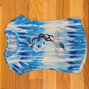 Justice Disney Elsa tie dye tee, size 7